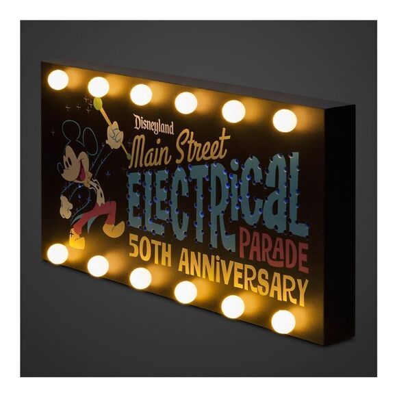 The Main Street Electrical Parade 50th Anniversary Light-up wall decor NWT - Picture 6 of 7
